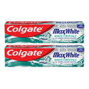 Colgate MaxWhite Whitening Crystals Mint Gel Toothpaste, 100ml 137g (Pack of 2)