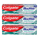 Colgate MaxWhite Whitening Crystals Mint Gel Toothpaste, 100ml 137g (Pack of 3)