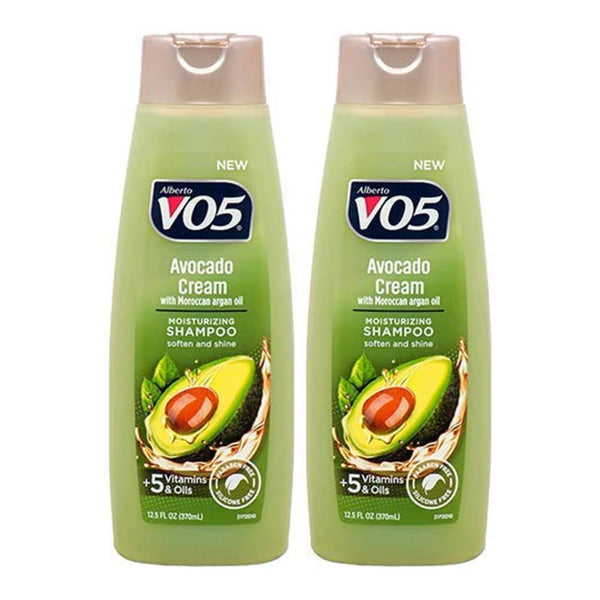 Alberto VO5 Avocado Cream with Moroccan Argan Oil Shampoo, 12.5 oz. (Pack of 2)