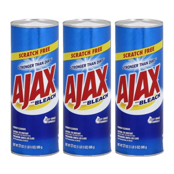 Ajax Powder Cleanser with Bleach, 21 oz. (595g) (Pack of 3)