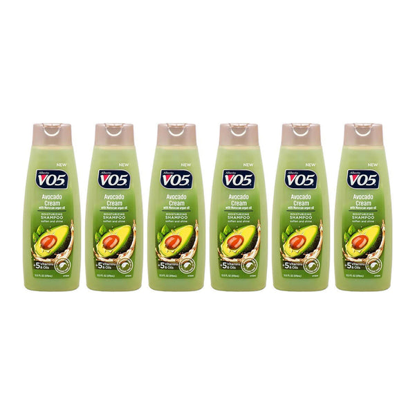 Alberto VO5 Avocado Cream with Moroccan Argan Oil Shampoo, 12.5 oz. (Pack of 6)