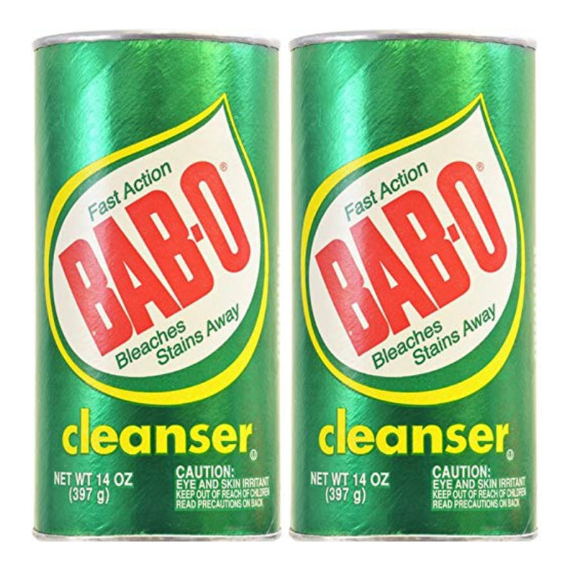 Bab-O Powder Cleanser with Bleach, 14 oz. (397g) (Pack of 2)
