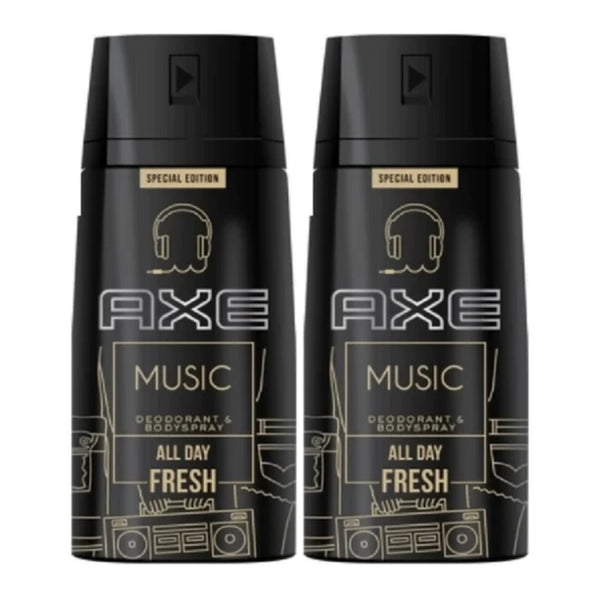 Axe Music Special Edition Deodorant + Body Spray, 150ml (Pack of 2)