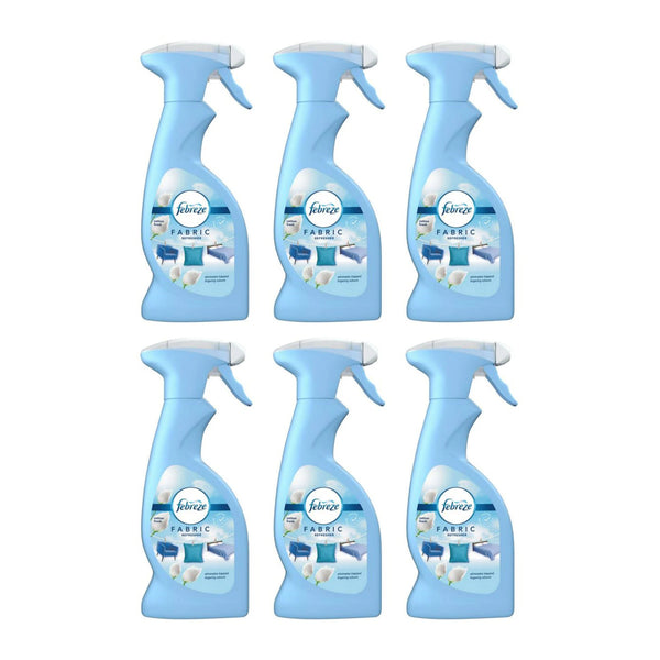 Febreze Fabric Refresher - Cotton Fresh Scent, 375 ml (Pack of 6)