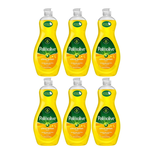 Palmolive Ultra Citrus Lemon Scent Dish Liquid, 20 oz. (591ml) (Pack of 6)