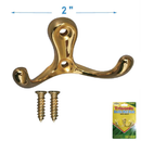 2 inch 2" Double Wall Hook
