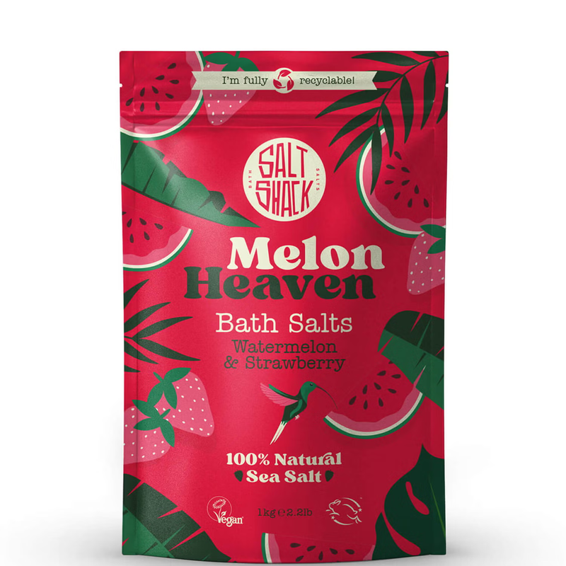 Salt Shack Melon Heaven Watermelon & Strawberry Bath Salts, 2.2lb