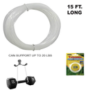 15 Foot 15' Invisible Hanging Wire