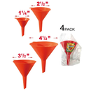 4-Piece Funnel Set (Assorted Sizes)