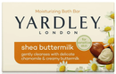 Yardley London Shea Buttermilk Moisturizing Bath Bar Soap, 4.25oz.