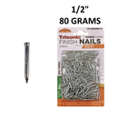 1/2 inch Zinc Finish Nails for Trim and Woodworking (80 Grams)