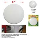 5 inch 5" Round Self-Adhesive Wall Protector Plate