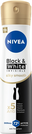 Nivea Black & White Invisible Silky Smooth Spray, 6.76oz. (200ml)