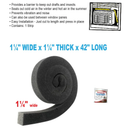 42 Inch Air Conditioner Foam Weatherstrip Seal Strip