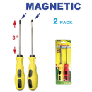 2-Pack 3" Magnetic Screwdriver Set – Phillips & Flat Head