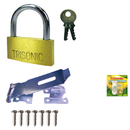Lock and Hasp Security Set with Padlock