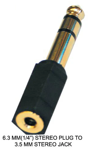 6.3mm Stereo Plug to 3.5mm Stereo Jack