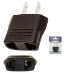 Foreign Flat Plug Adapter Converts 220v Round Pin to 110v Flat Pin