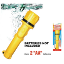 2 AA Battery Waterproof Flashlight for Camping and Emergency Use