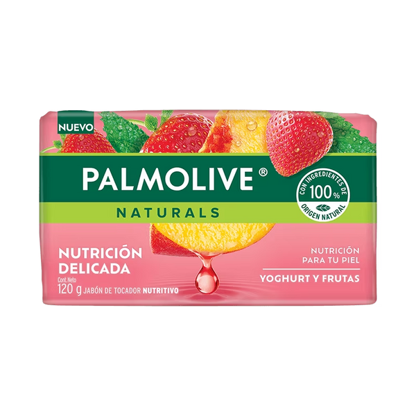 Palmolive Naturals Yoghurt Frutas Bar Soap Nutrición Delicada 120g