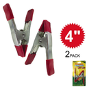 2-Pack 4-Inch 4" Metal Spring Clamps