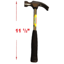 16oz. Steel Claw Hammer with 11.5-Inch Handle
