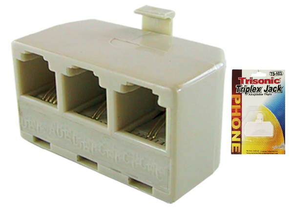 Telephone Triplex Jack