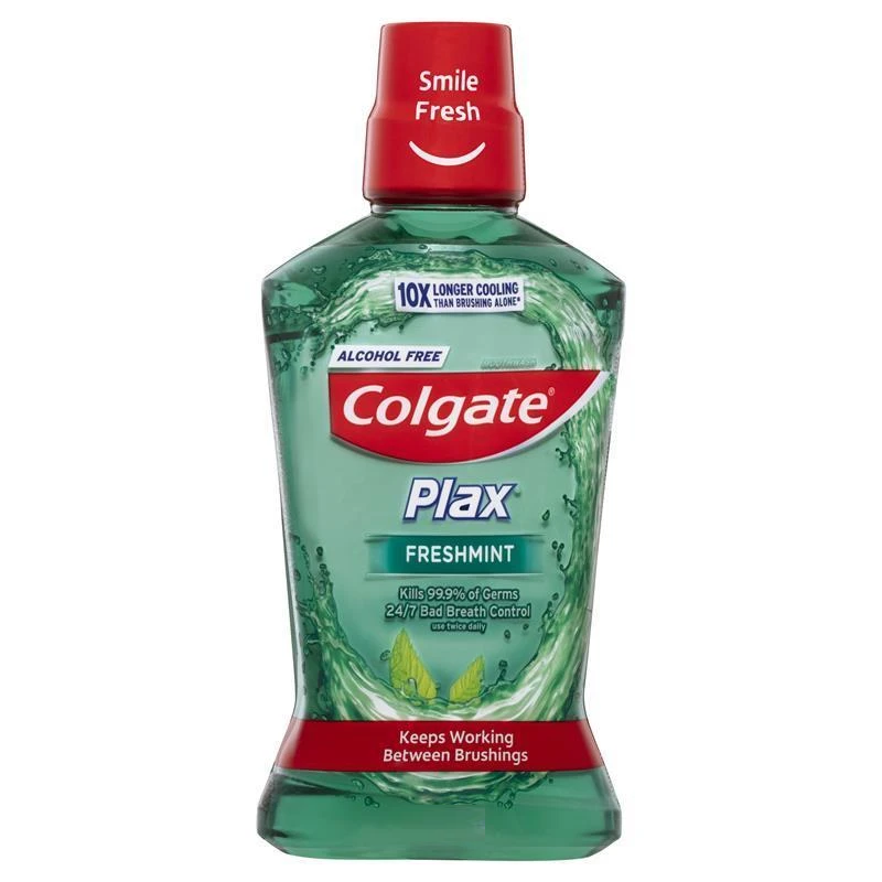 Colgate Plax Fresh Mint 0% Alcohol Mouthwash, 8.45oz (250ml)