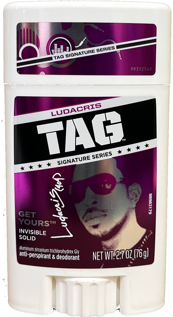 Tag Ludacris Invisible Solid Deodorant LIMITED EDITION, 2.7oz (76g)