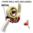 1 Count Packing Tape Dispenser Gun for Shipping Cartons (Metal Backing)