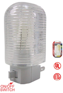 4 Watt Clear Night Light - On/Off Switch - Damage Resistant - UL