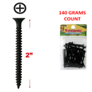 2 inch Drywall Screws Phillips Head Black Finish (140 Grams)