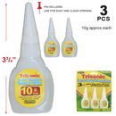 3-Pack 10g Super Strength Super Glue