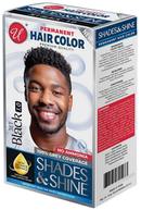 Jet Black 1.0 Men Permanent Hair Color Premium Advanced Formula Kit