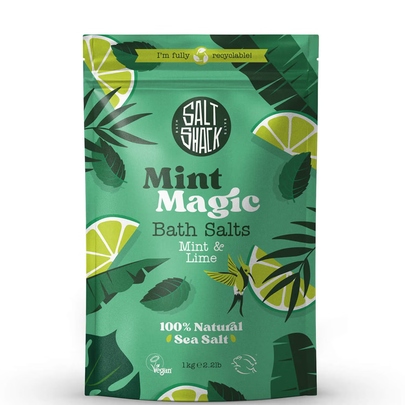 Salt Shack Mint Magic Mint & Lime Bath Salts, 2.2lb (1kg)