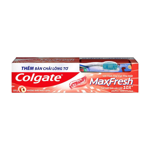 Colgate MaxFresh Icy Peach Toothpaste, 8.0oz (225g)