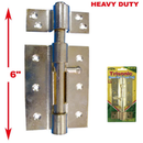 6 Inch 6" Heavy Duty Barrel Bolt with Screws