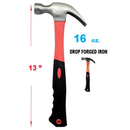 16oz. Fiberglass Claw Hammer with 13-Inch Handle