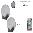 2 Pack 3 inch 3" Stainless Steel Adhesive Wall Hooks