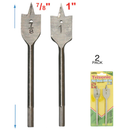 2-Pack Flat Wood Drill Bit Set – 7/8-Inch & 1-Inch