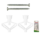 2 Pack Drywall Anchor Kit with Screws Heavy Duty Wall Fasteners