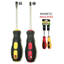 2-Pack Insulated Magnetic Screwdriver Set - Phillips & Flat Head
