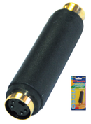 S-Video Coupler 4-Pin Male Plug to 4-Pin Female Plug