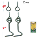 2 Pair Hook and Eye Latch Set for Doors and Gates