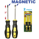 2-Pack 3" Magnetic Screwdriver Set – Phillips & Flat Head