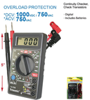 Portable Digital Multimeter / Continuity & Transistor Checker