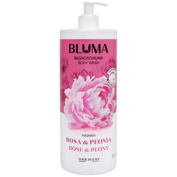 Bluma Bagnoschiuma Body Wash - Rose & Peony (Made in Italy), 33.8oz