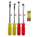 4-Pack 3" & 4" Phillips & Flat Head Screwdriver Set