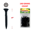 1 inch Drywall Screws Phillips Head Black Finish (140 Grams)