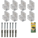 8 Piece Mirror Mounting Hardware Kit with Anchors